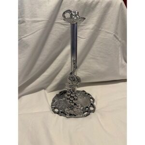 Arthur Court Grapevine Aluminum Paper Towel Holder Silver Vineyard 2002 13 inch